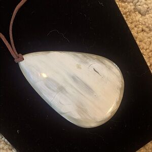 Reversible Teardrop horn Pendant Necklace. NWOT